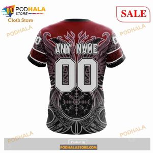 Custom NHL Arizona Coyotes Norse Viking Symbols Shirt Hoodie 3d 2
