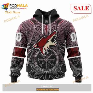 Custom NHL Arizona Coyotes Norse Viking Symbols Shirt Hoodie 3d 6