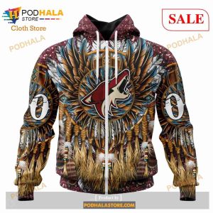 Custom NHL Arizona Coyotes Special Native Costume Design Shirt Hoodie 3d 2