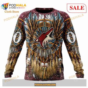 Custom NHL Arizona Coyotes Special Native Costume Design Shirt Hoodie 3d 6