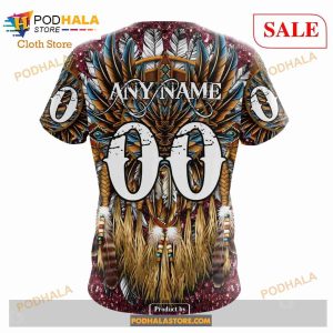 Custom NHL Arizona Coyotes Special Native Costume Design Shirt Hoodie 3d 9