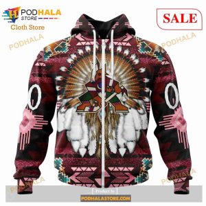 Custom NHL Arizona Coyotes Special Native Costume Shirt Hoodie 3d 2