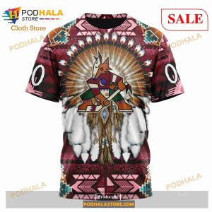 Custom NHL Arizona Coyotes Special Native Costume Shirt Hoodie 3d 8