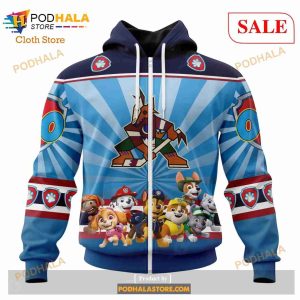 Custom NHL Arizona Coyotes Special Paw Patrol Shirt Hoodie 3d 2