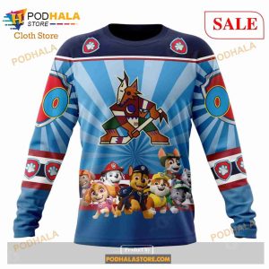Custom NHL Arizona Coyotes Special Paw Patrol Shirt Hoodie 3d 6