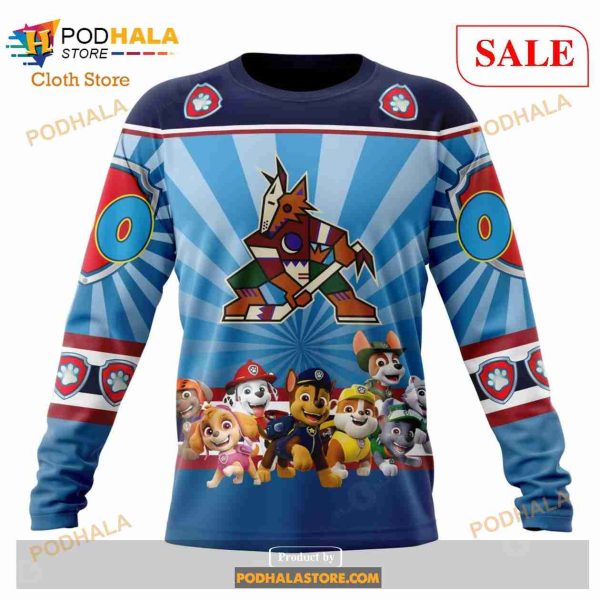 Custom NHL Arizona Coyotes Special Paw Patrol Shirt Hoodie 3D