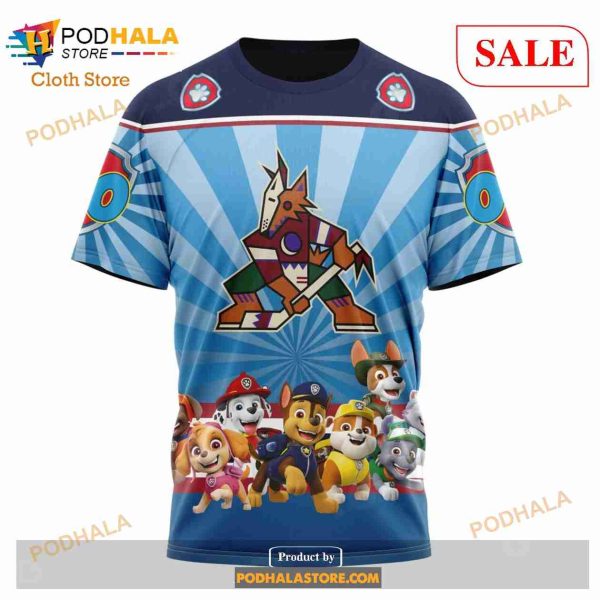 Custom NHL Arizona Coyotes Special Paw Patrol Shirt Hoodie 3D