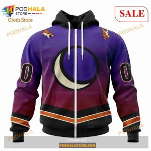 Custom NHL Arizona Coyotes Special Retro Gradient Design Shirt Hoodie 3d 2