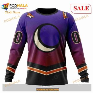 Custom NHL Arizona Coyotes Special Retro Gradient Design Shirt Hoodie 3d 6
