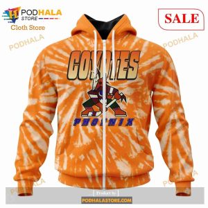 Custom NHL Arizona Coyotes Special Retro Vintage Tie Dye Shirt Hoodie 3d 2