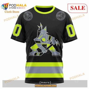 Custom NHL Arizona Coyotes Unisex With Firefighter Uniforms Color Shirt Hoodie 3d 8