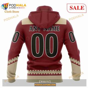 Custom NHL Arizona Coyotes Unisex With Retro Concepts Shirt Hoodie 3d 5