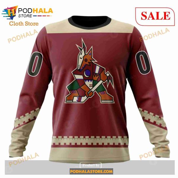 Custom NHL Arizona Coyotes Unisex With Retro Concepts Shirt Hoodie 3D