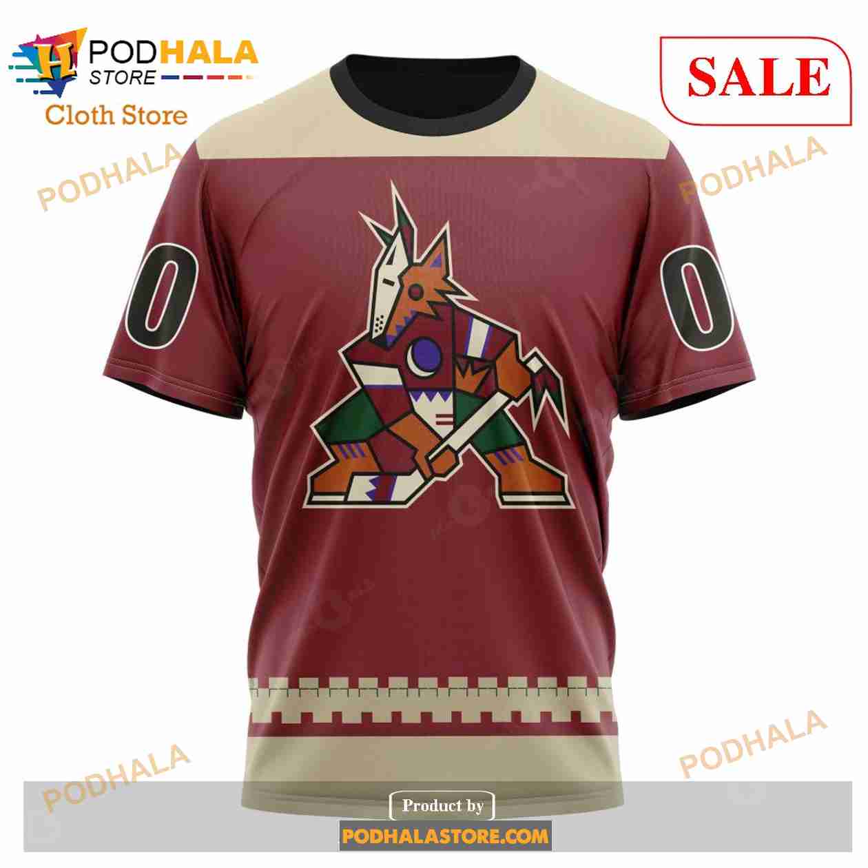 Personalized NHL Arizona Coyotes Special Reverse Retro Redesign Shirt Hoodie  3D - Bring Your Ideas, Thoughts And Imaginations Into Reality Today