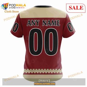 Custom NHL Arizona Coyotes Unisex With Retro Concepts Shirt Hoodie 3d 9