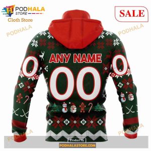 Custom NHL Arizona Coyotes Women Men Christmas Is Coming Shirt Hoodie 3d 5