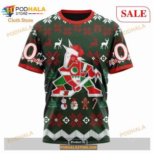 Custom NHL Arizona Coyotes Women Men Christmas Is Coming Shirt Hoodie 3d 8