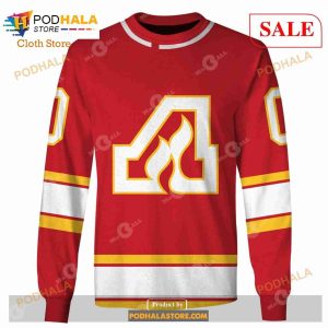 Custom NHL Atlanta Flames Calgary Flames 70s Vintage Home Shirt Hoodie 3d 3
