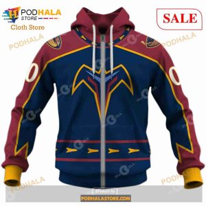 Custom NHL Atlanta Thrashers Winnipeg Jets 1999 Vintage Away Shirt Hoodie 3d 4