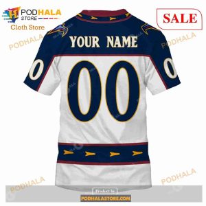 Custom NHL Atlanta Thrashers Winnipeg Jets 1999 Vintage Home Shirt Hoodie 3d 6