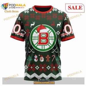 Custom NHL Boston Bruins Christmas Is Coming Unisex Sweatashirt Shirt Hoodie 3d 8