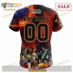 Custom NHL Boston Bruins Design X Star War Shirt Hoodie 3d 9