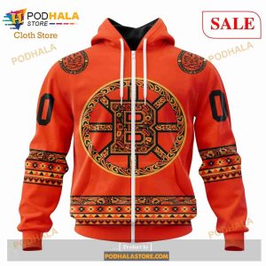 Custom NHL Boston Bruins National Day For Truth And Reconciliation Shirt Hoodie 3d 2