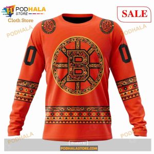 Custom NHL Boston Bruins National Day For Truth And Reconciliation Shirt Hoodie 3d 6