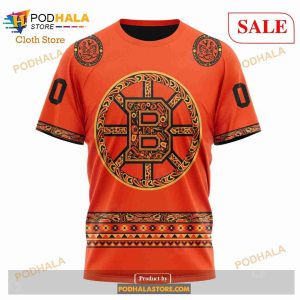Custom NHL Boston Bruins National Day For Truth And Reconciliation Shirt Hoodie 3d 8