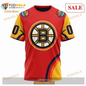 Custom NHL Boston Bruins Special All Star Game Design With Florida Sunset Shirt Hoodie 3d 8