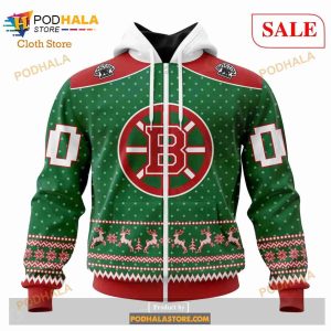 Custom NHL Boston Bruins Special Christmas Apparel Shirt Hoodie 3d 2