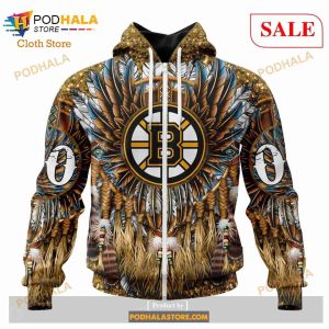 Custom NHL Boston Bruins Special Native Costume Design Shirt Hoodie 3d 2