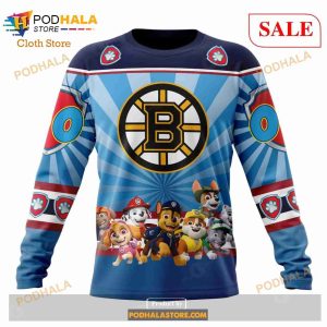 Custom NHL Boston Bruins Special Paw Patrol Shirt Hoodie 3d 6