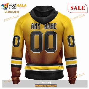 Custom NHL Boston Bruins Special Retro Gradient Design Shirt Hoodie 3d 3