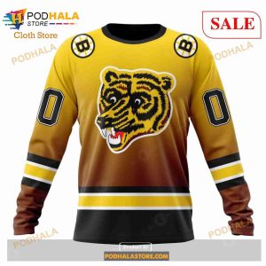 Custom NHL Boston Bruins Special Retro Gradient Design Shirt Hoodie 3d 6