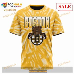 Custom NHL Boston Bruins Special Retro Vintage Tie Dye Shirt Hoodie 3d 8