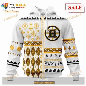 Custom NHL Boston Bruins Unisex Christmas Is Coming Shirt Hoodie 3d 2
