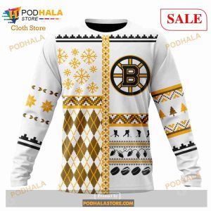 Custom NHL Boston Bruins Unisex Christmas Is Coming Shirt Hoodie 3d 6
