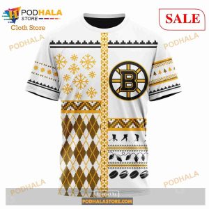 Custom NHL Boston Bruins Unisex Christmas Is Coming Shirt Hoodie 3d 8