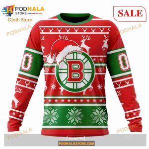 Custom NHL Boston Bruins Unisex Christmas Is Coming Shirt Sweatshirt Hoodie 3d 6
