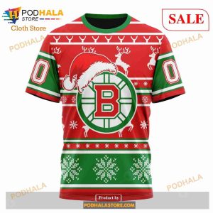 Custom NHL Boston Bruins Unisex Christmas Is Coming Shirt Sweatshirt Hoodie 3d 8