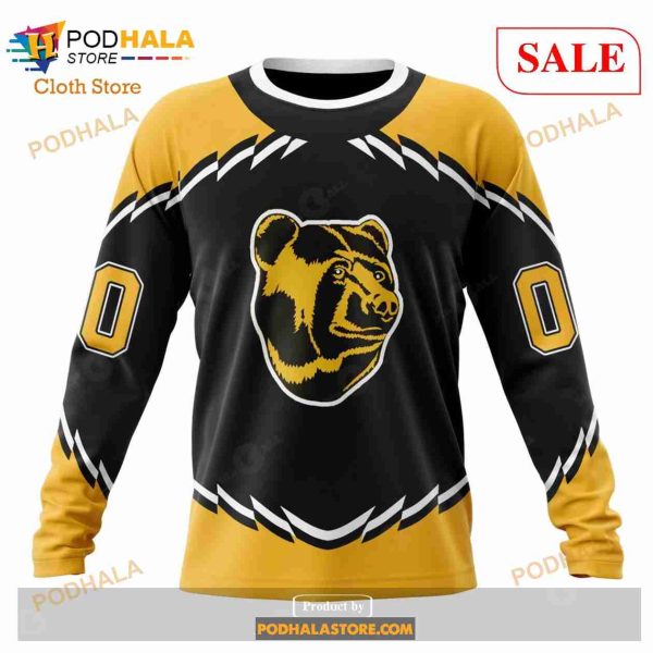 Custom NHL Boston Bruins Unisex With Retro Concepts Shirt Hoodie 3D