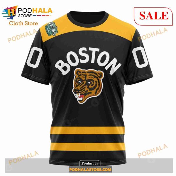 Custom NHL Boston Bruins Winter Classic 2023 Shirt Hoodie 3D