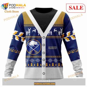 Custom NHL Buffalo Sabres Chrismas Season Shirt Hoodie 3d 6