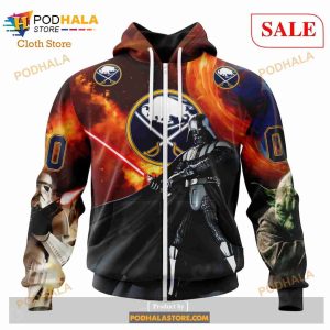 Custom NHL Buffalo Sabres Design X Star War Shirt Hoodie 3d 2