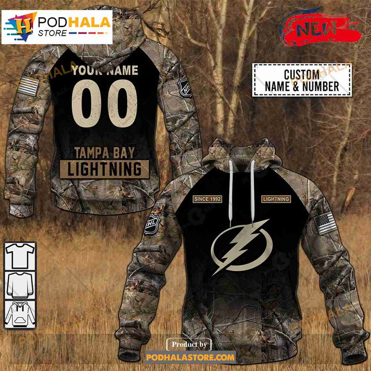 Personalized NHL Tampa Bay Lightning Black Gasparilla Kits 2023