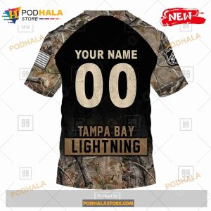 Custom NHL Tampa Bay Lightning Hunting Camouflage Design Sweatshirt Hoodie 3d 7