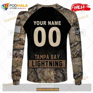 Custom NHL Tampa Bay Lightning Hunting Camouflage Design Sweatshirt Hoodie 3d 8