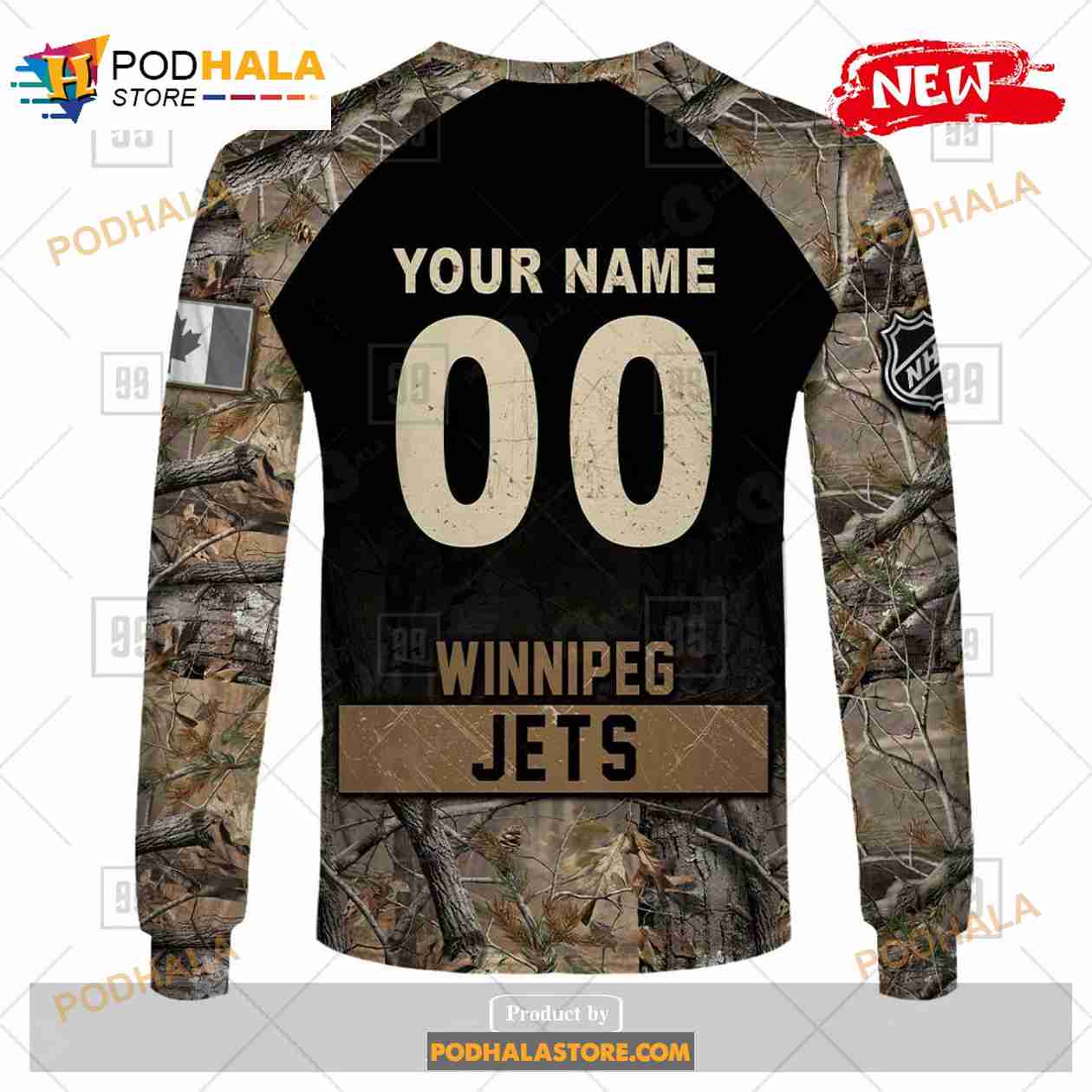 Winnipeg Jets Personalized Name 3D T-Shirt - T-shirts Low Price