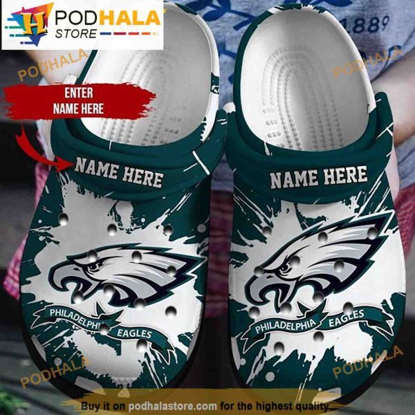 Custom Name American Eagles Ncaa Football Crocband 3D Crocs